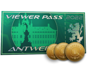 Antwerp 2022 Viewer Pass + 3 Souvenir Tokens