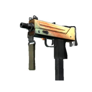 MAC-10 | Amber Fade (Well-Worn)