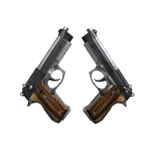 Dual Berettas | Black Limba (Minimal Wear)